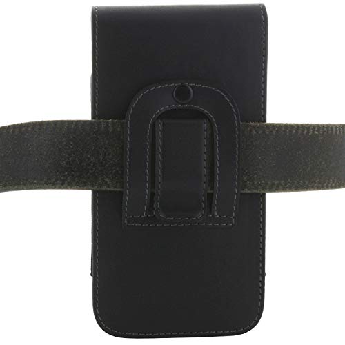 Funda para smartphone con clip para cinturón 3.2, compatible con Huawei Honor Mate/Nokia/Motorola Moto/Samsung Galaxy Note/Sony Xperia, funda para smartphone, color negro