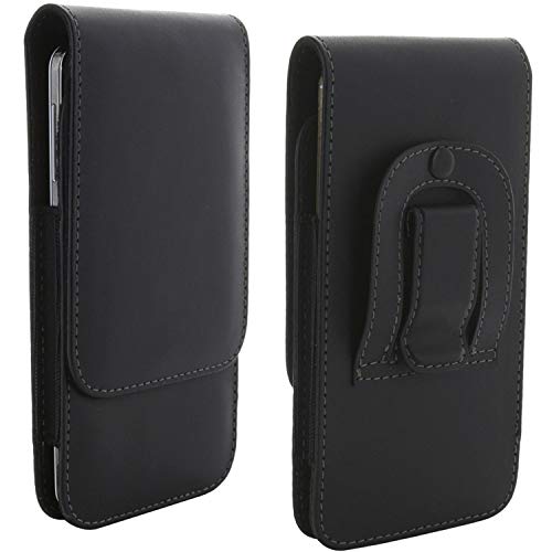 Funda para smartphone con clip para cinturón 3.2, compatible con Huawei Honor Mate/Nokia/Motorola Moto/Samsung Galaxy Note/Sony Xperia, funda para smartphone, color negro