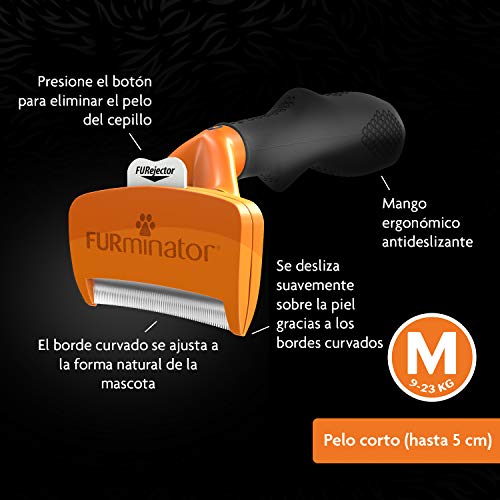 FURminator® Undercoat deShedding Tool para perros medianos de pelo corto