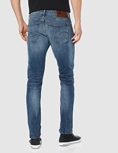 G-STAR RAW 3301 Slim Fit Jeans Vaqueros, Medium Aged 8968-2965, 32W / 32L para Hombre