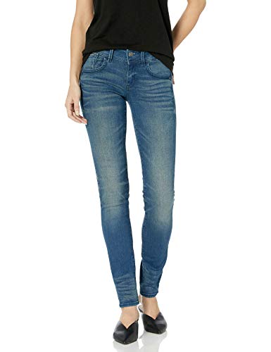 G-STAR RAW Lynn Mid Waist Skinny Vaqueros, Azul (Medium Aged 6550), 28W / 30L para Mujer