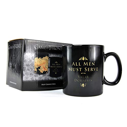 Game Of Thrones Juego de Tronos Taza Efecto térmico de Poniente Essos, 400ml