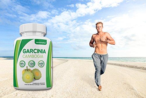 Garcinia Cambogia, 100% puro extracto de Garcinia Cambogia al 60% de HCA, 120 capsulas, supresor natural del apetito y quema grasas natural, enriquecido con Zinc y Cromo, favorece la perdida del peso