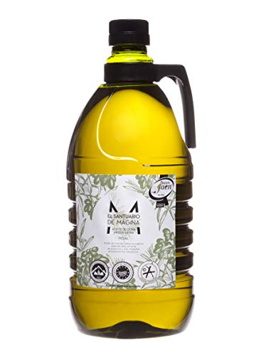 Garrafa 2 litros pet Aceite de Oliva Virgen Extra El Santuario de Magina con Denominación de Origen Protegida Sierra Magina, AOVE, Verde, molturado en frío. Variedad Picual.