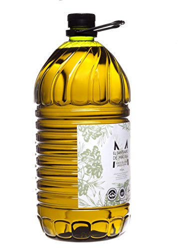 Garrafa 5 litros pet Aceite de Oliva Virgen Extra El Santuario de Magina con Denominación de Origen Protegida Sierra Magina, AOVE, Verde, molturado en frío. Variedad Picual