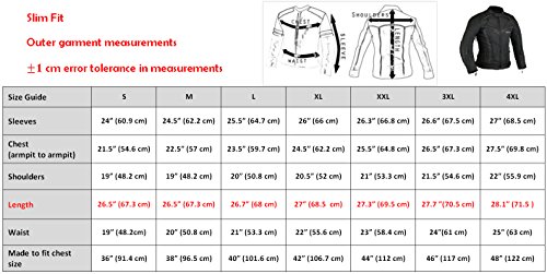 GearX BorneAir Chaqueta de protección de Moto Impermeable con ventilación, XXL