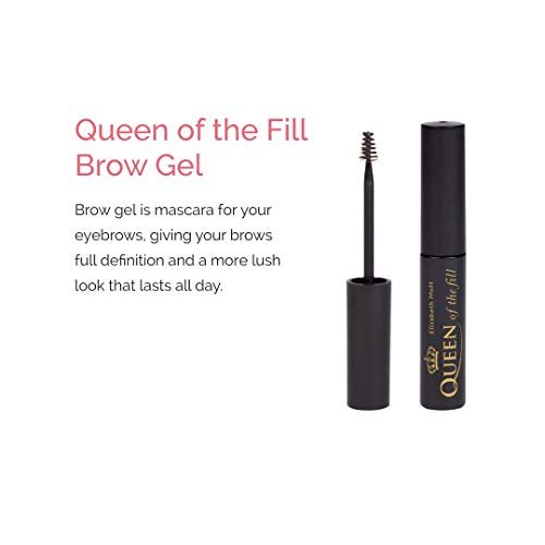 Gel de maquillaje para cejas teñidas, Queen of the Fill. No testado en animales (Tono rubio) (4 g / 0.14 oz)