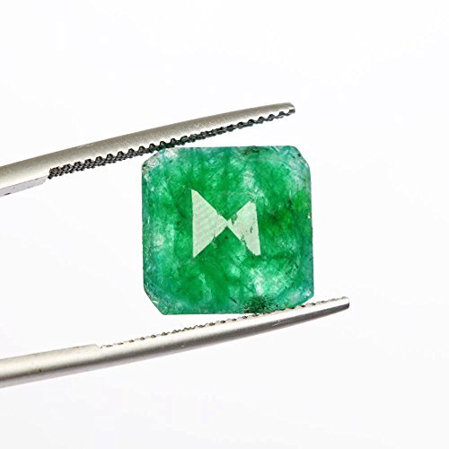 Gemhub 13 X 12 X 4 mm EGL Certified Esmeralda Verde - Piedra Preciosa Suelta Natural de 6,50 Quilates - Multi Usos AJ-050