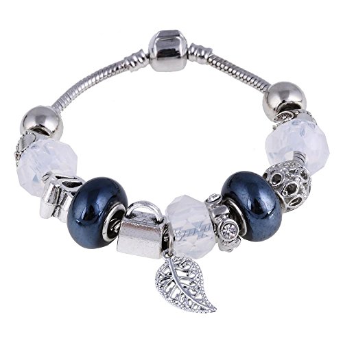 Genrics Crystal Encanto Plata Color Pulseras Brazaletes para Las Mujeres con Aliexpress Murano Cuentas Pulsera De Plata Femme Joyería