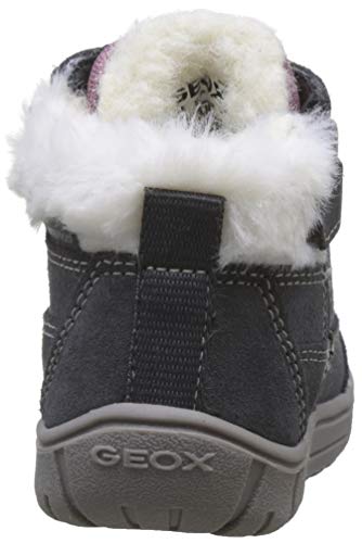 Geox B Omar Girl WPF A, Botas para Bebés, Gris (Dk Grey C9017), 26 EU