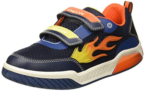 Geox J INEK Boy C, Zapatillas para Niños, Azul (Navy/Orange C0659), 32 EU