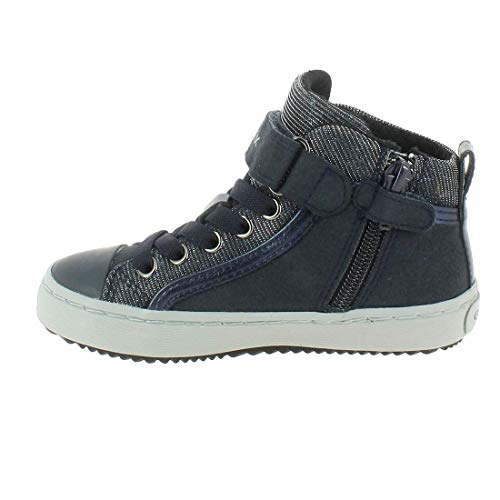 Geox J Kalispera Girl I, Zapatillas Altas para Niñas, Azul (Navy), 32 EU