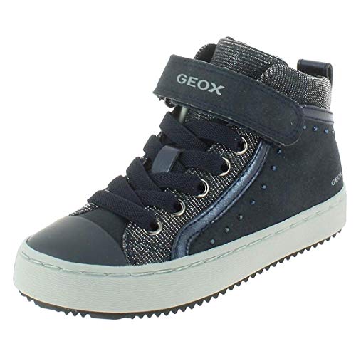 Geox J Kalispera Girl I, Zapatillas Altas para Niñas, Azul (Navy), 32 EU