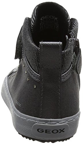 Geox J Kalispera Girl I, Zapatillas Altas para Niñas, Gris (Dk Grey), 34 EU