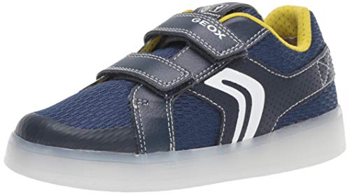 Geox J KOMMODOR Boy A, Zapatillas para Niños, Blue (Navy/Lime C0749), 35 EU