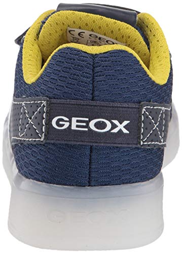 Geox J KOMMODOR Boy A, Zapatillas para Niños, Blue (Navy/Lime C0749), 35 EU