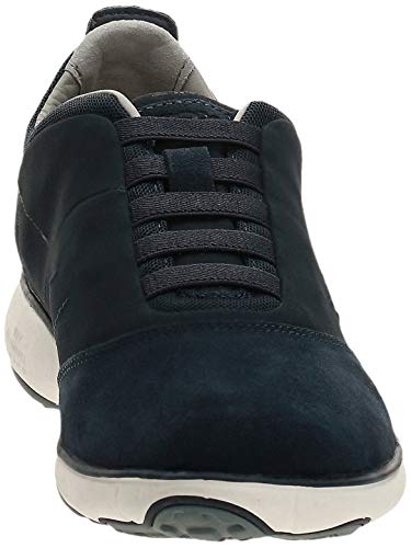 Geox U NEBULA B - zapatilla deportiva de cuero hombre, Azul (NAVYC4002), 42 EU