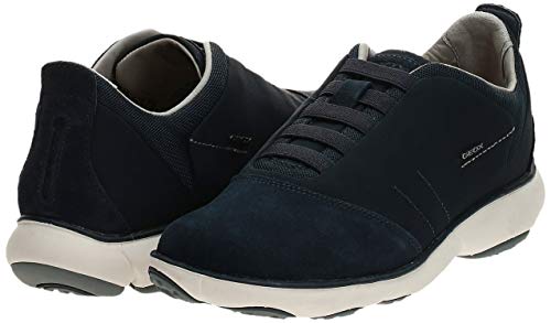 Geox U NEBULA B - zapatilla deportiva de cuero hombre, Azul (NAVYC4002), 42 EU