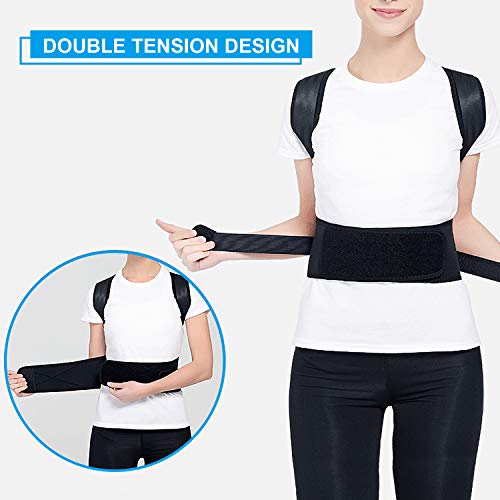 Gifort Corrector de Postura Correctores Postural Faja, Corregir Postura Sentado Enderezar para Mujer e Hombres, Posture Corrector Aliviar la Joroba (Style 2-M)