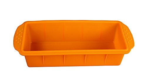 GMMH Original Molde de Silicona para Hornear con Forma de cajón Rectangular - Naranja