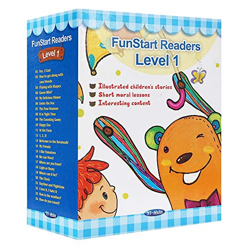 GonFan Los Libros para niños Inglés iluminación Original Inglés Graduado de Lectura 1 de Niños Libro de imágenes 24 Vocabulario Libros 3-6 años de Edad (Color : Multi-Colored, Size : 24x17.5x9.8cm)