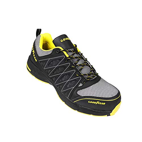 Goodyear GYSHU1502, Zapatillas de Seguridad para Hombre, Negro (Black/Yellow), 44 EU