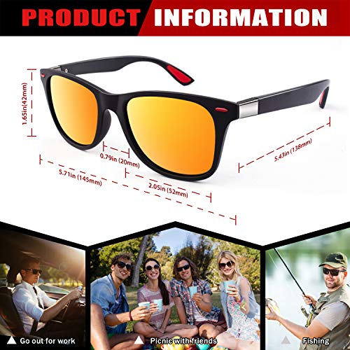 GQUEEN Gafas de Sol polarizadas hombre Mujere TR90 para Conducir Deportes Ciclismo 100% Protección UV400 Gafas para Conducción MO90