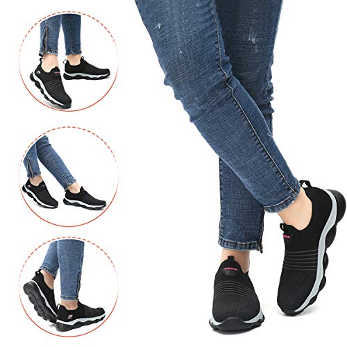 gracosy Zapatillas de Running para Mujer Zapato de Trail Verano Slip-on Malla Zapatillas Deportivas Transpirable Ligero Casual Zapato Al Aire Libre