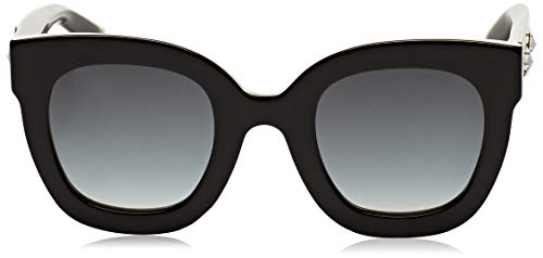 Gucci Sonnenbrille GG0208S-001-49 Gafas de sol, Negro (Schwarz), 49.0 para Mujer