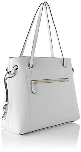 Guess Digital Charm Logo Shopper, Bolso de mano para Mujer, Bianco, Talla única