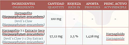 Harpagofito 500 mg. (ext. seco) 100 comprimidos