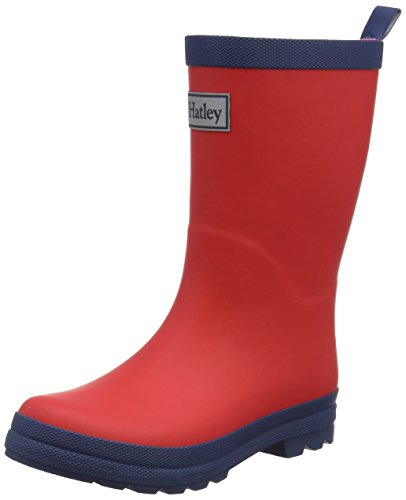 HatleyClassic Rain Boots - Botas de Agua de Trabajo Chica, Color Rojo, Talla 23