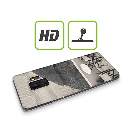 Head Case Designs Oficial Haroulita romántico Santorini Blanco y Negro Carcasa de Gel de Silicona Compatible con Samsung Galaxy A8s (2018)