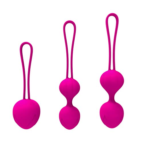 Healifty bolas 3pcs Kegel ben bolas wa Kegel pesos del ejercicio del suelo pélvico ejerce dispositivo de control de la vejiga