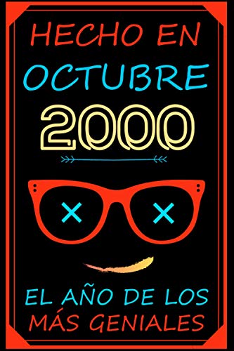 Hecho En Octubre 2000 El Año De Los Más Geniales: feliz cumpleaños 20 años | regalos originales 20 años | los mejores regalos de cumpleaños para mujer ... - padres | cuaderno | | Regalo Para 20 Año