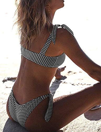 heekpek Mujer Conjunto De Bikini para Bandeau Bandeau Mujer Traje de baño Brasileño Push-Up Traje De Baño De Playa