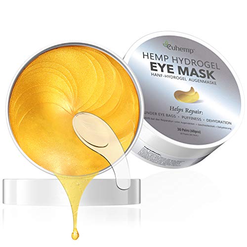 Hemp Eye Mask 2020, Parches Antienvejecimiento Debajo del Ojo, Mascarilla Intensiva Para El Tratamiento Ocular que Puede Reducir la HinchazóN, Las Ojeras Y Las Arrugas Debajo de Los Ojos