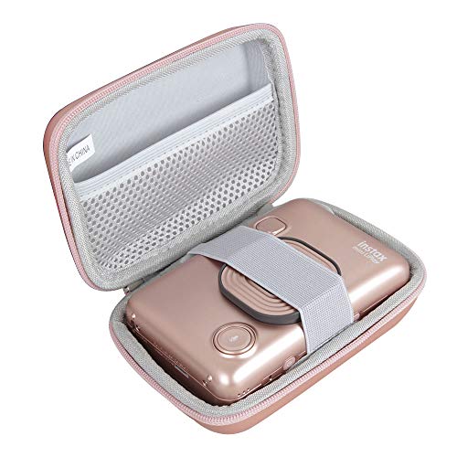 Hermitshell Duro Viajar Caso para Fujifilm instax Mini LiPlay (For Camera, Oro Rosa)