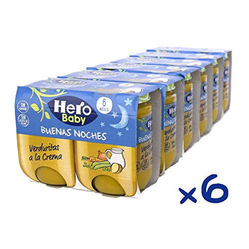 Hero Baby Buenas Noches Tarritos Infantiles 6 Unidades 380 g