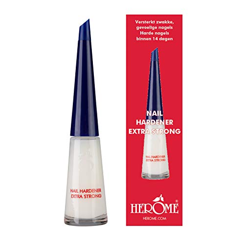 Herome endurecedor y fortalecedor de uñas (Nail Hardener) Extra Strong - 10ml. - garantiza las uñas duras en 14 días