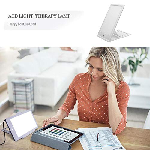 Hmyloz Light Therapy Lámpara 3 Modos Estacional Afectivo Trastorno Fototerapia 6500K Simulando Natural Luz SDA Terapia Lámpara para Depresión Función De Memoria