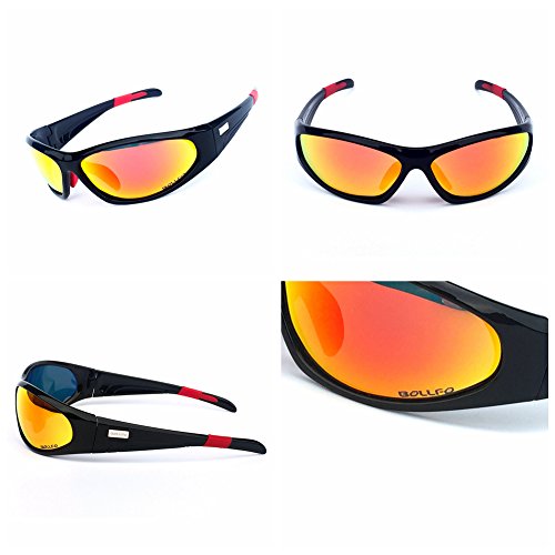 HONCENMAX Gafas de Sol Deportivas Polarizadas Protección UV400 para Hombres Mujeres Ciclismo Equitación Corriendo Pescar Gafas de Golf