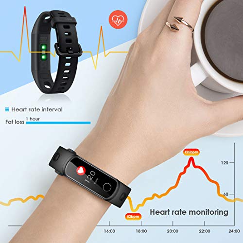 Honor Band 5i Smartwatch,Pulseras de Actividad con Podómetro ,Pulsómetro,Monitor de Actividad Deportiva,Impermeable IP68 Fitness Tracker,Negro