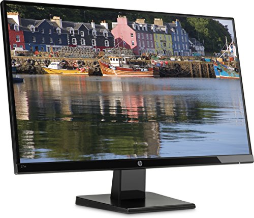 HP 27w - Monitor de 27" (Full HD, 1920 x 1080 pixeles, Plug and Play, IPS, HDMI, VGA, 1000:1, 16:9), Color Negro