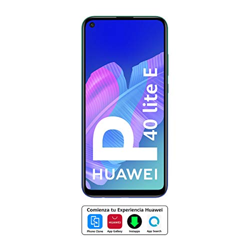 HUAWEI P40 Lite E - Smartphone con pantalla FullView de 6,39" (Kirin 710, 4 GB + 64GB, Triple Cámara IA de 48MP, Batería de 4000 mAh), Color Azul