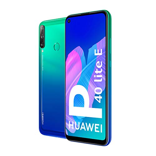 HUAWEI P40 Lite E - Smartphone con pantalla FullView de 6,39" (Kirin 710, 4 GB + 64GB, Triple Cámara IA de 48MP, Batería de 4000 mAh), Color Azul