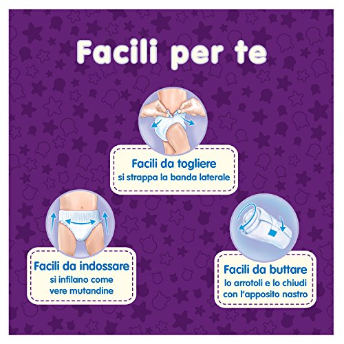 Huggies - Braguita pañal 60 unidades Taglia 6 violeta