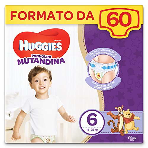 Huggies - Braguita pañal 60 unidades Taglia 6 violeta