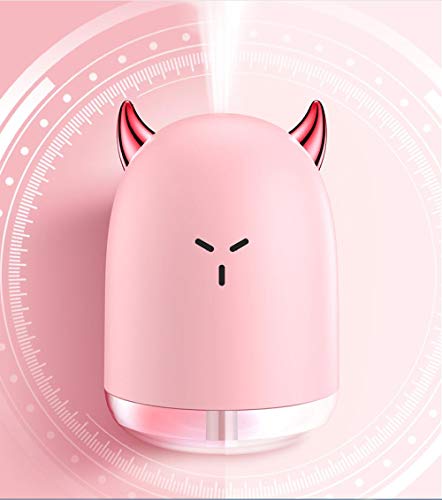 Humidificador de luz de noche, pequeño diablo usb para aromaterapia, hidratante, purificador de aire, atomizador, blanco, 86 mm * 86 mm * 120 mm