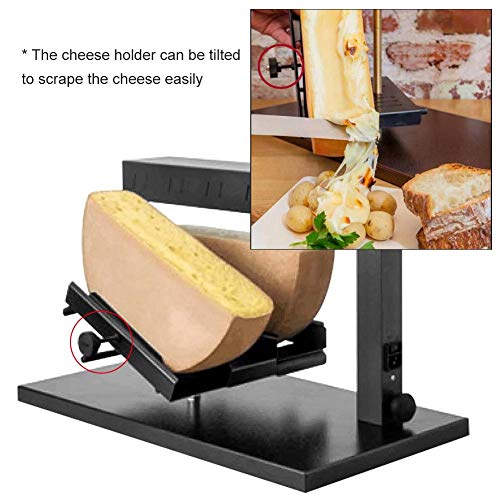 IDABAY Raclette Queso, Calentador de Queso Comercial con Ángulo Ajustable, Doble Cabezas